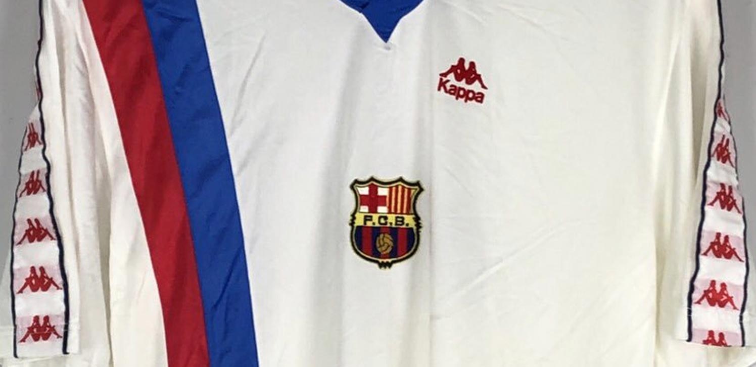 Never Seen Before White Kappa FC Barcelona Kit Emerged Closer